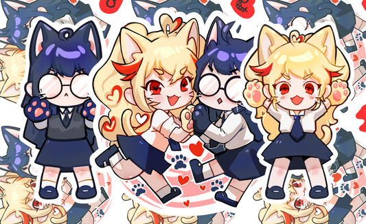 Dami and Mephi / The Kittens Sticker Set