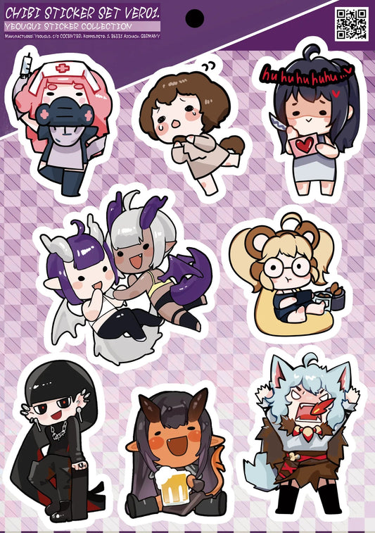 Chibi Sticker Set 1 - Yeougui - Stickers