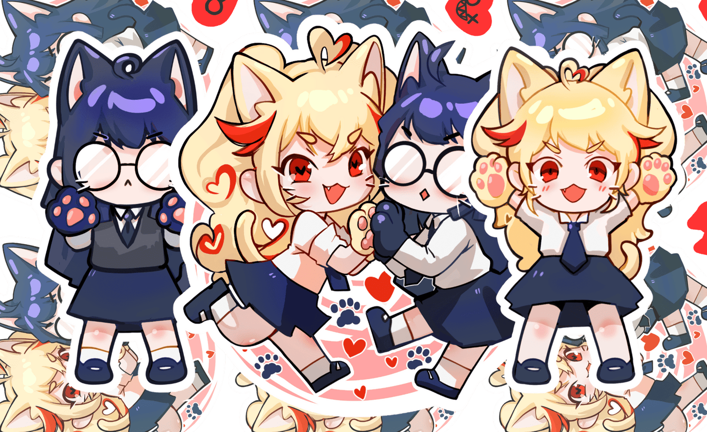 Dami and Mephi / The Kittens Sticker Set - Yeougui - Stickers