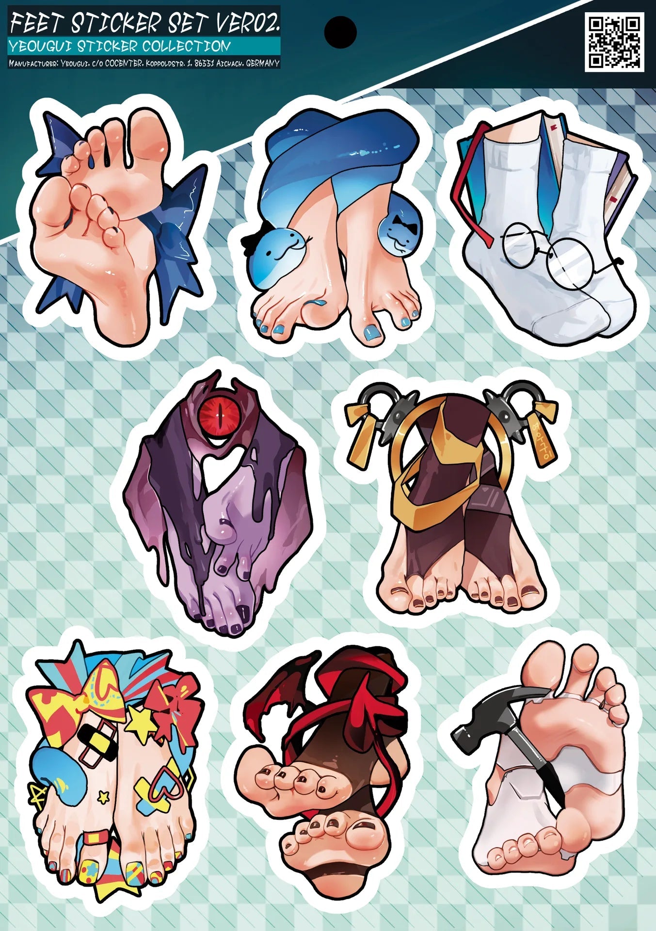 Feet Sticker Set 2 - Yeougui - Stickers