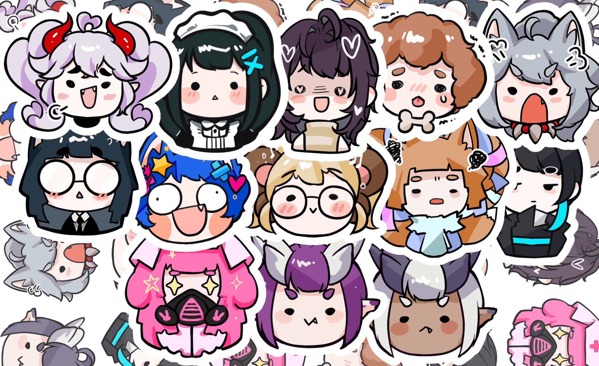 Sticker Set Chibi - Yeougui - Stickers