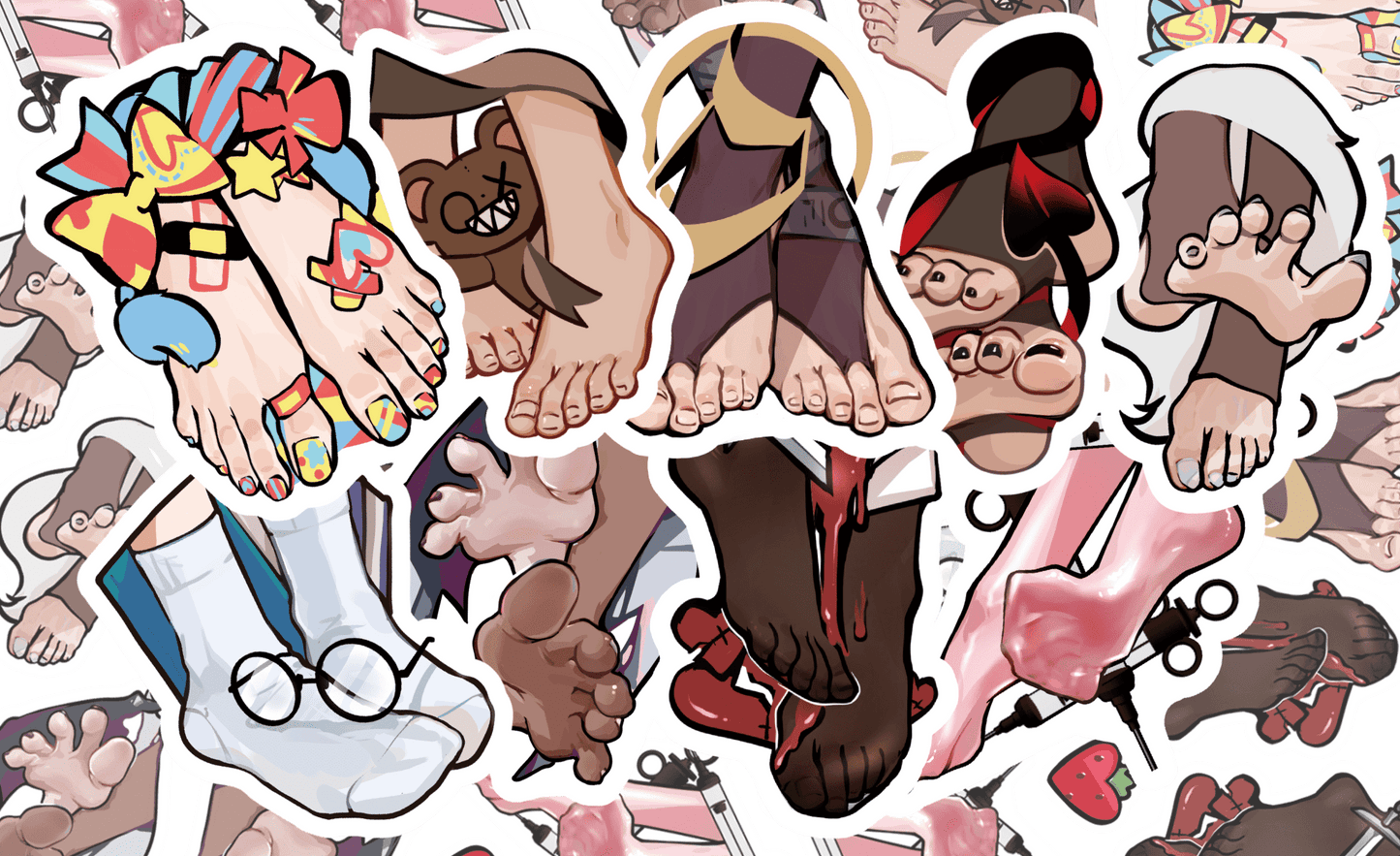 Sticker Set Feet Part 1 - Yeougui - Stickers