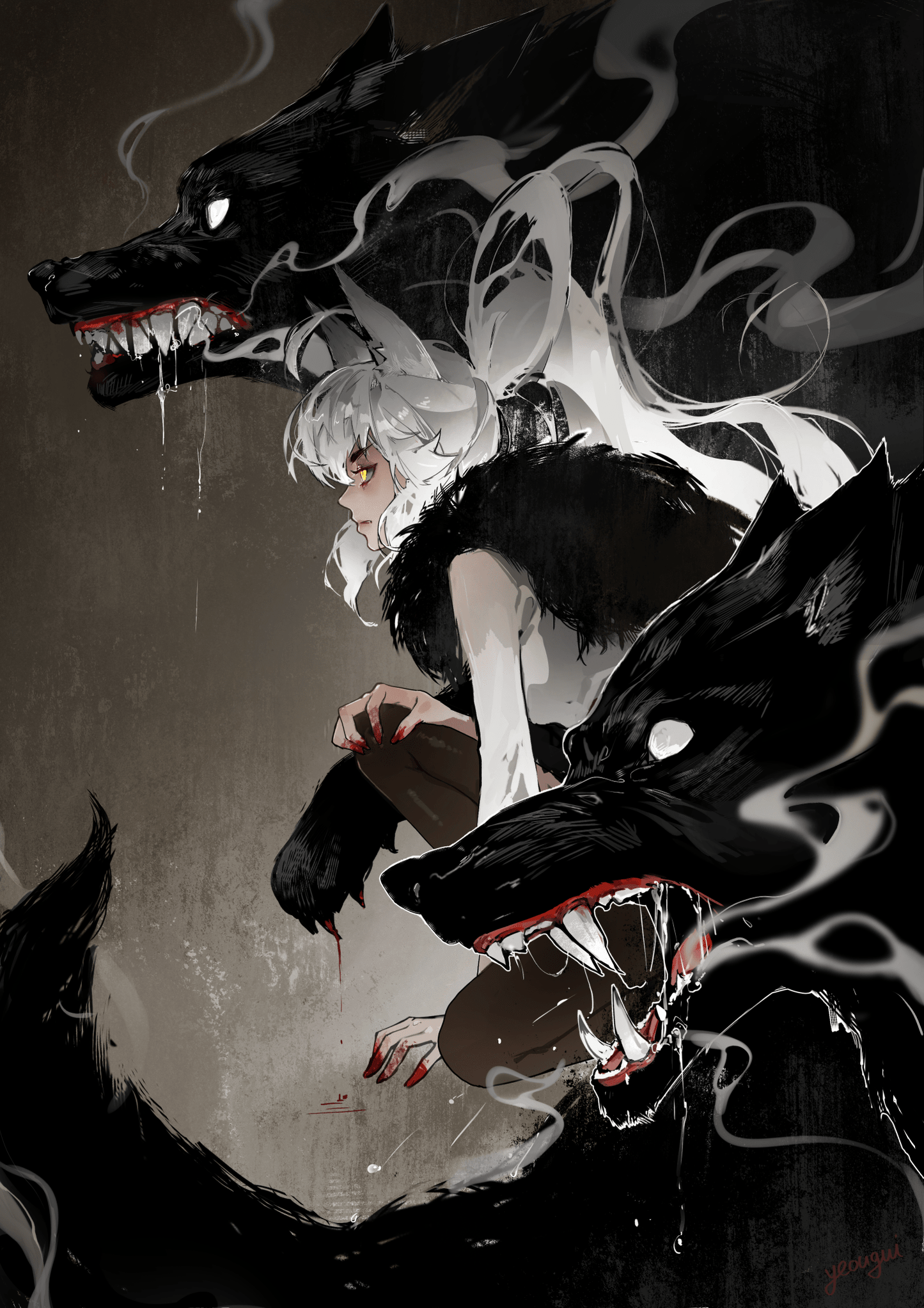 [W12] Apex predator - Yeougui - Illustration Print